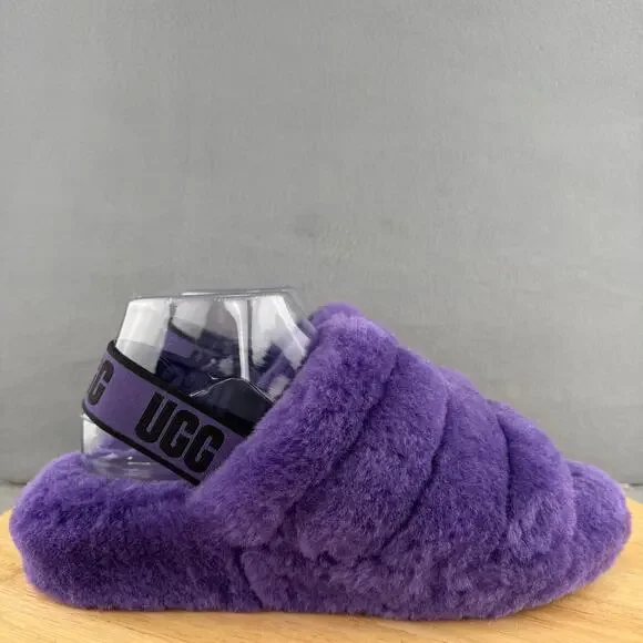 UGG Fluff Yeah Slides Purple Women’s 9 US - Picture 3 of 8